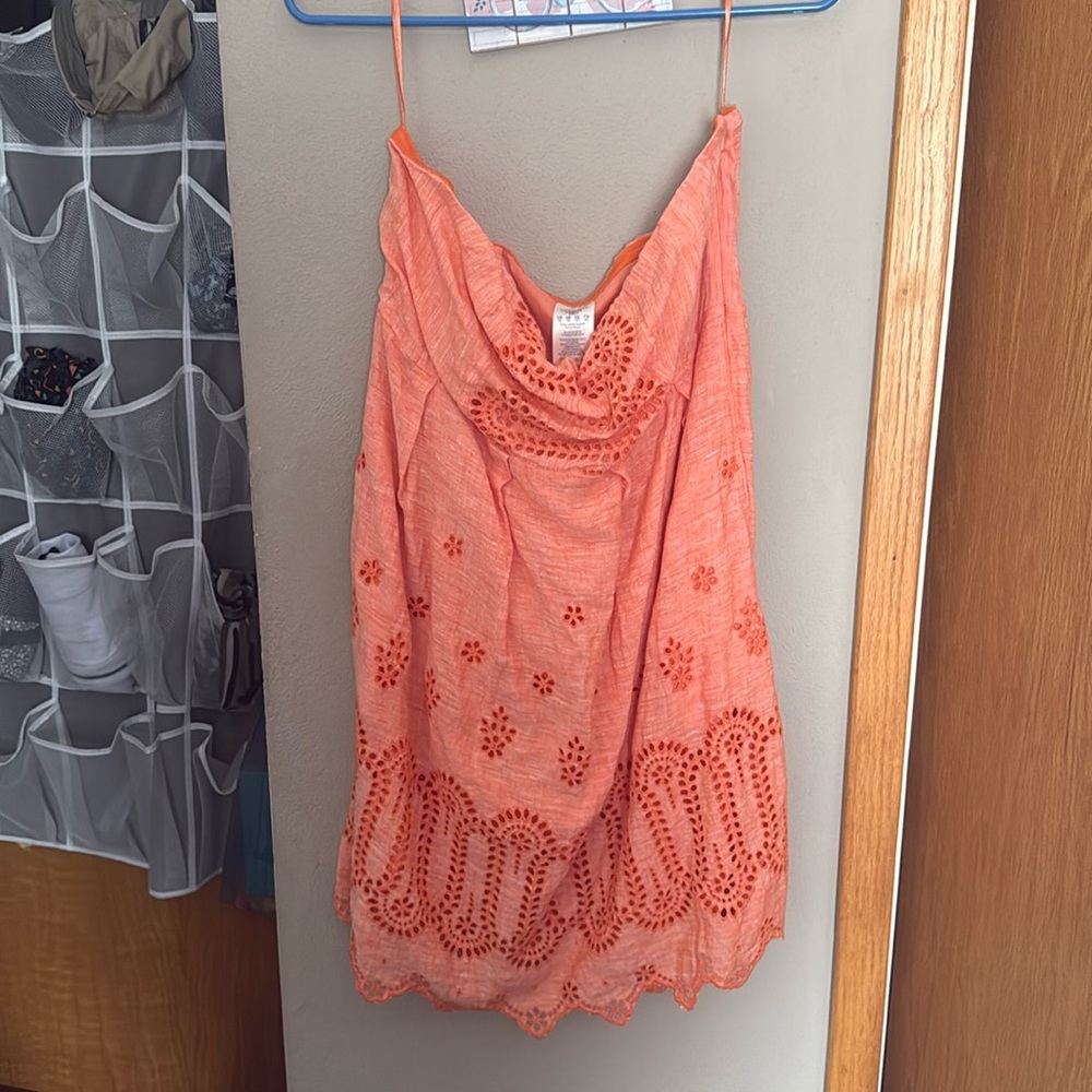 Linen above the knee sundress